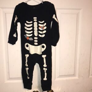 Toddler’s Unisex Skeleton Onesie